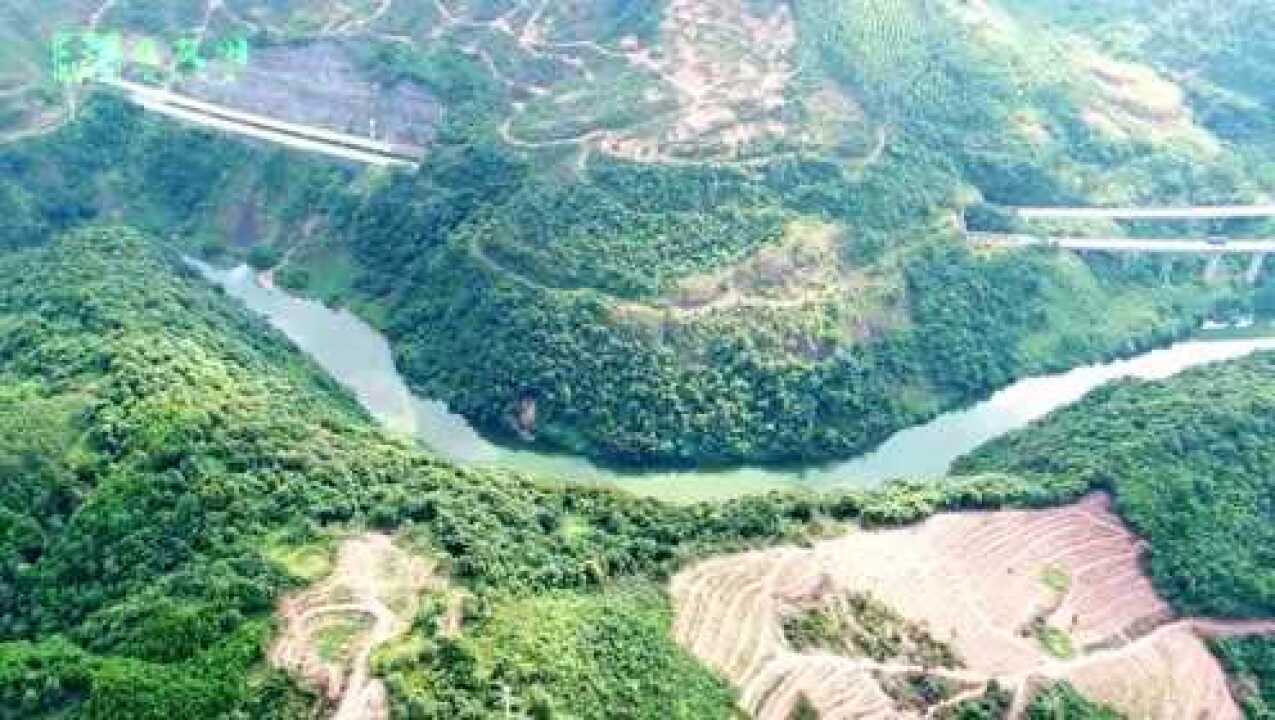 犀牛望月风水宝地鉴赏,山环水绕有局有形,这样的地形很难得吧?