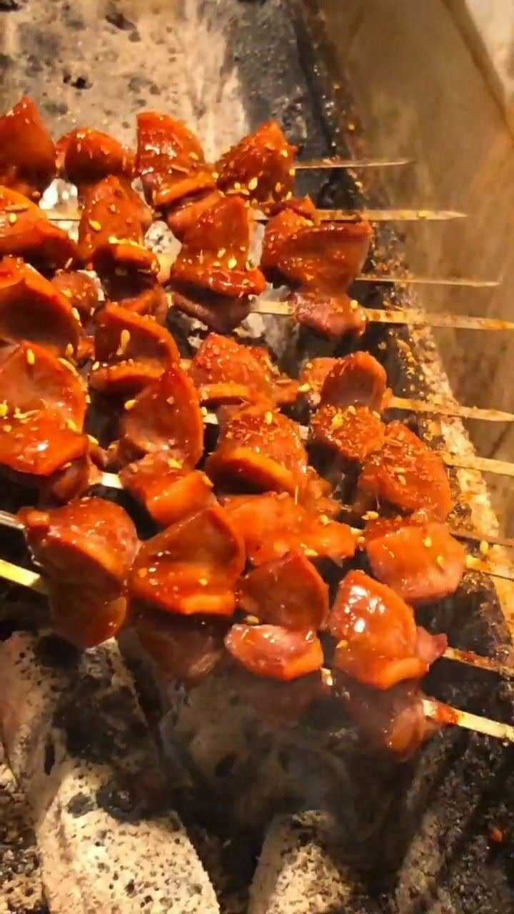 碳烤花鸡胗教程来了,肉质细嫩筋道,特别美味!