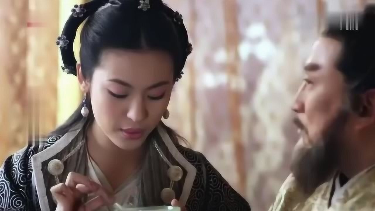 隋唐演义杨广和皇上讨论国家大事, 眼睛一直盯着宣华夫人_腾讯视频