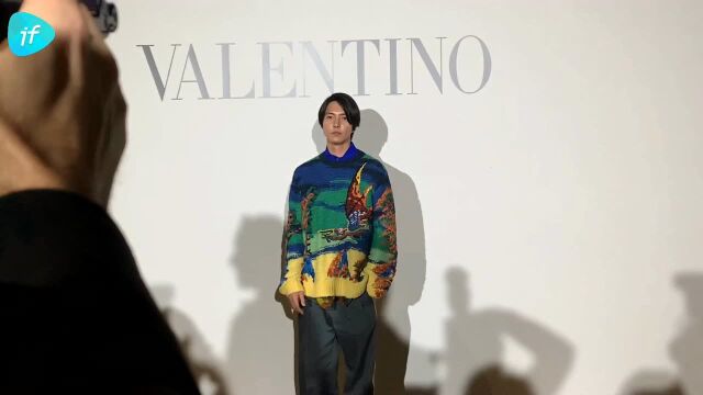 山下智久亮相 Valentino 2020秋冬男装秀穿着