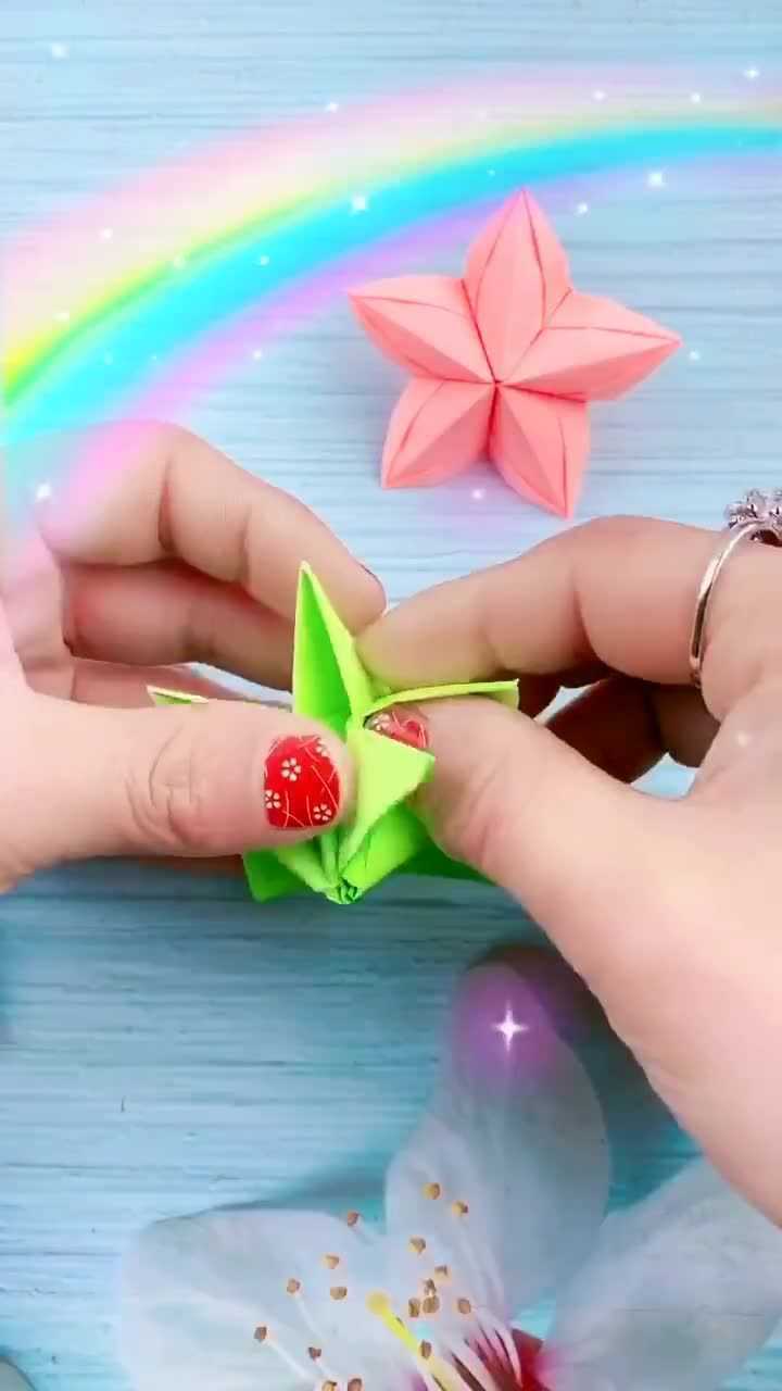 小星星怎么叠你会吗?不会我教你啊.