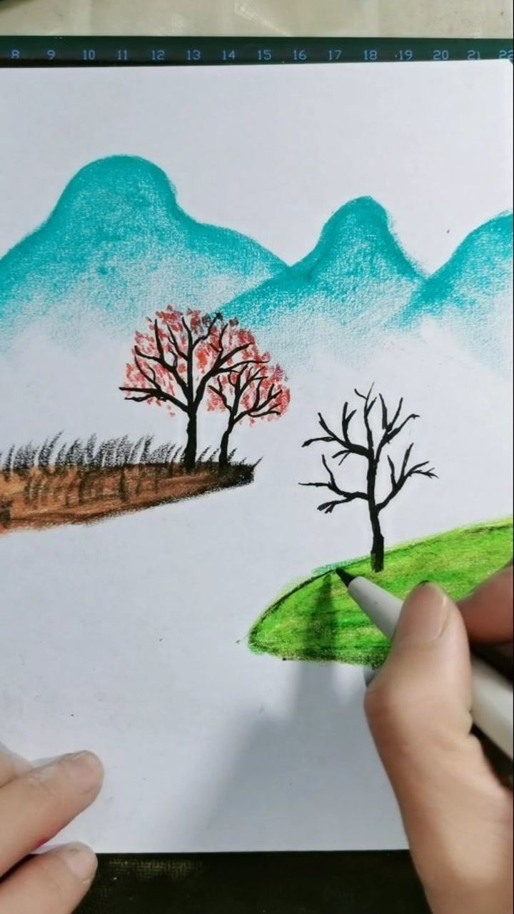蜡笔画风景你喜欢吗