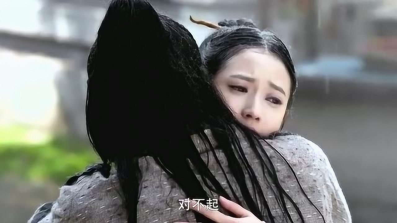 倚天屠龙记赵敏伤势未愈在雨中淋雨张无忌心疼抱着赵敏