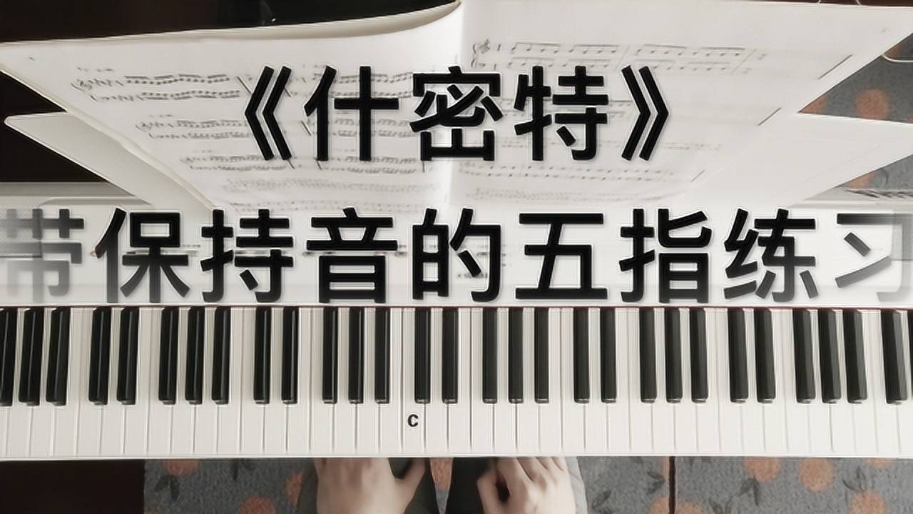 「钢琴入门」第二十五讲:《什密特》带保持音的五指练习