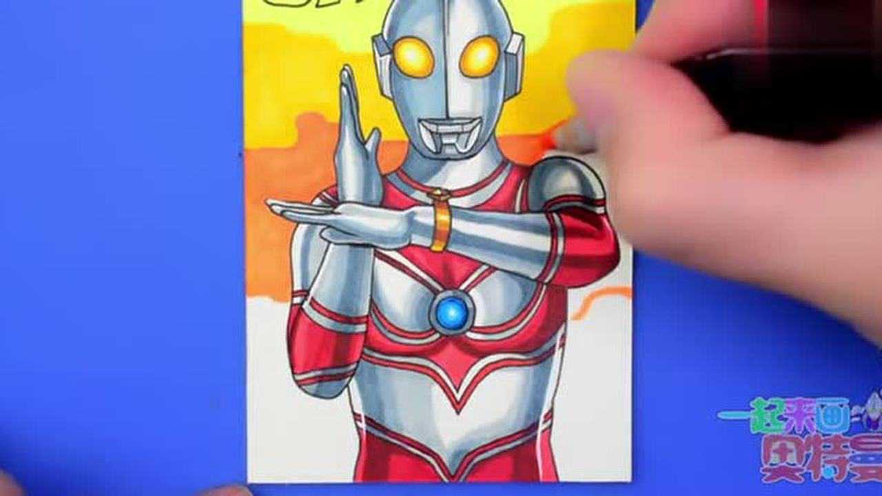 杰克奥特曼绘画作品大变身手工打造一张杰克奥特曼的卡片