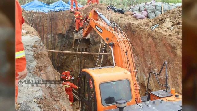 悲痛!广西一在建工地发生塌方致4人被埋,其中3人不幸遇难……