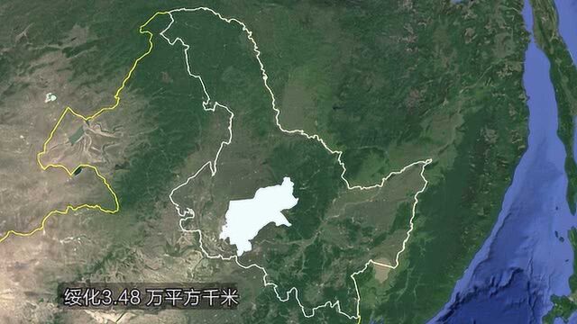 黑龙江省12市1地区面积大小排名