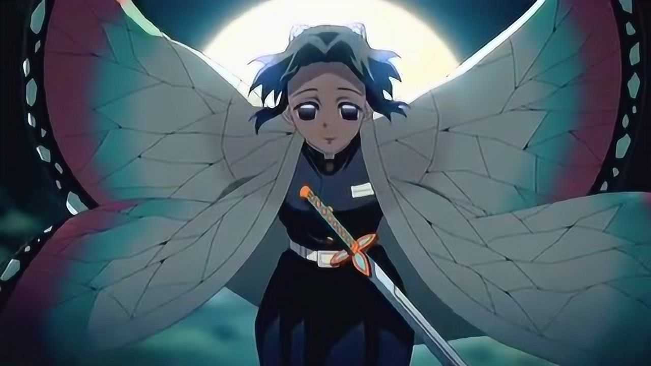 动漫鬼灭之刃鬼杀队虫柱蝴蝶忍又飒又好看