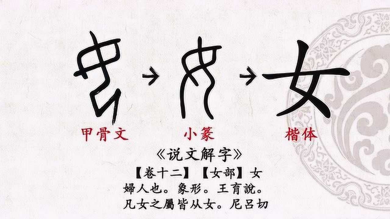 第15天 甲骨文"女"字的写法