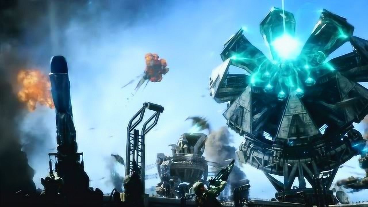 科幻电影外星人入侵地球保卫战开启场面壮观