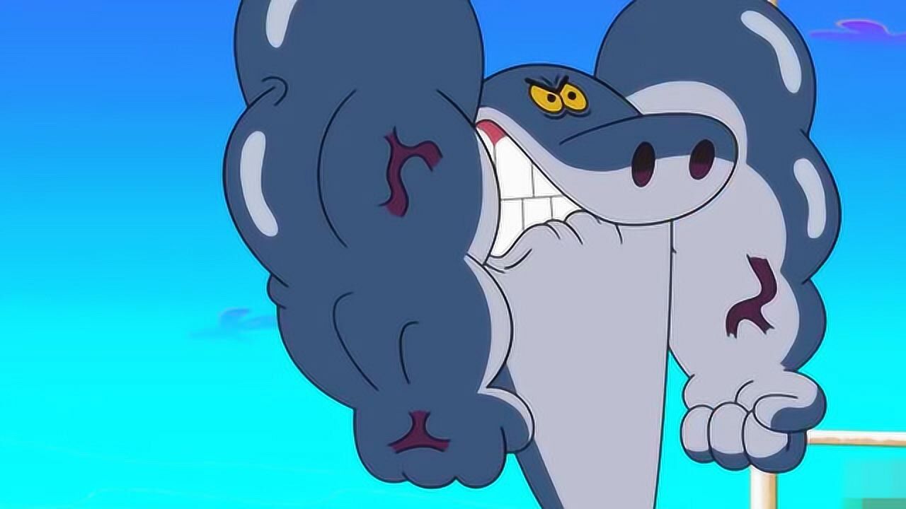 鲨鱼哥变身"肌肉达人",为了赢得比赛,它快爆炸了