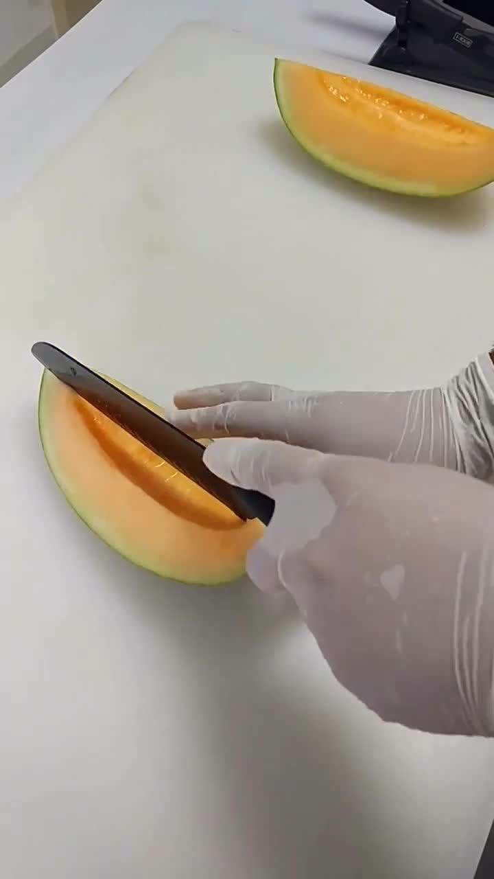 哈密瓜这么切才叫专业