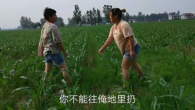 农村小媳妇下地薅草,不料被邻居无故暴打,看看到底什么情况