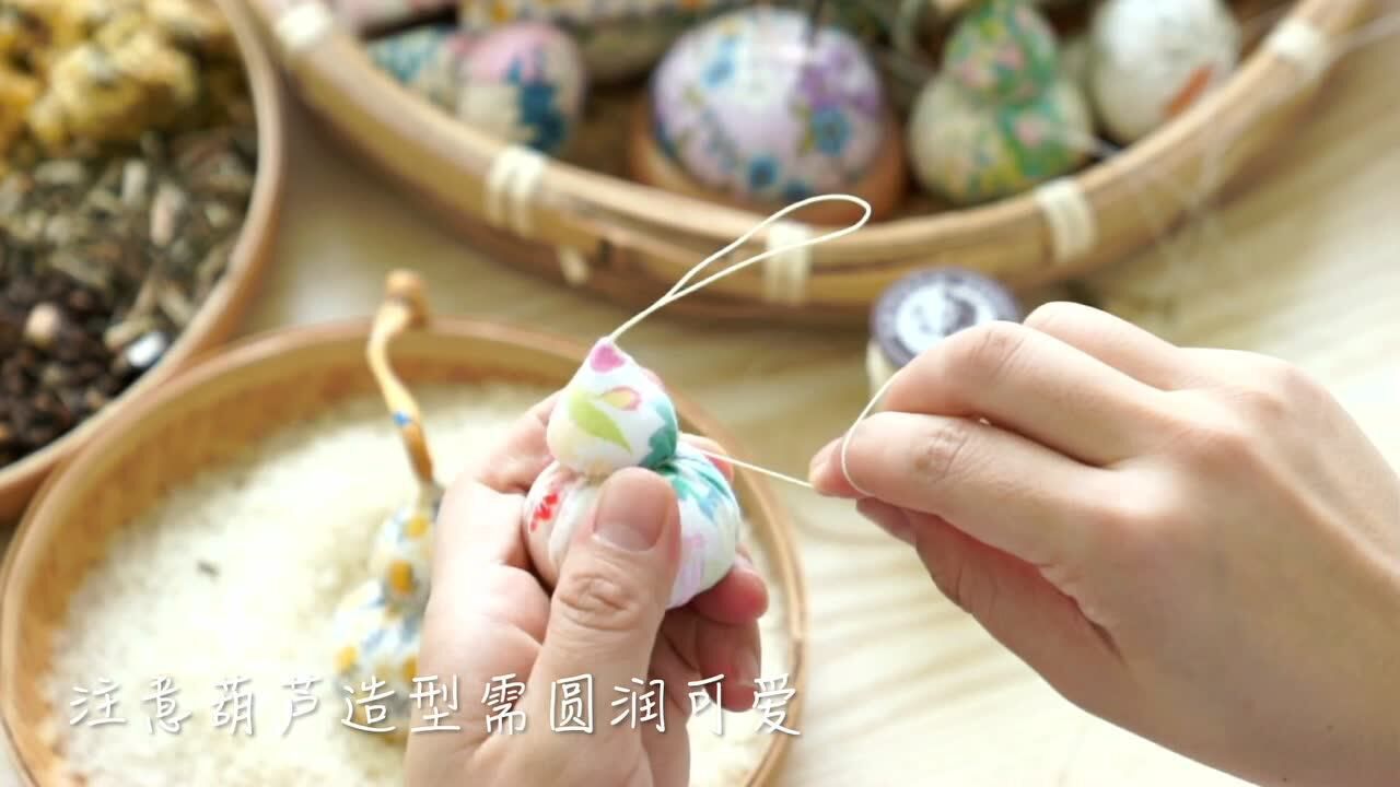 《福芦》小葫芦香包 原创布艺教程