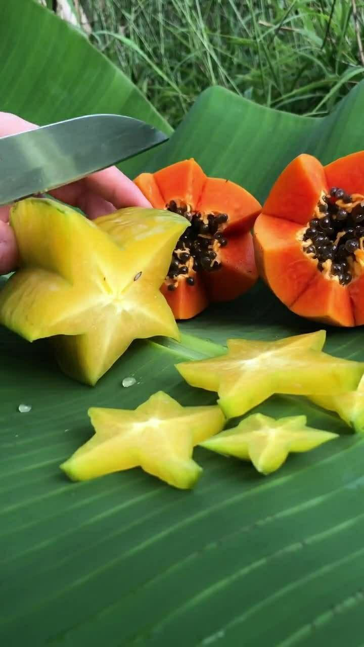 五角星的形状,这样的水果,看起来特别漂亮