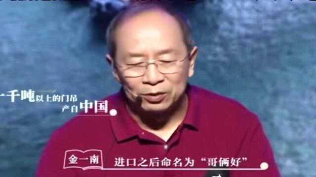 金一南:一千吨以上的门吊,除了我们没人能造!不知道这个国家咋办