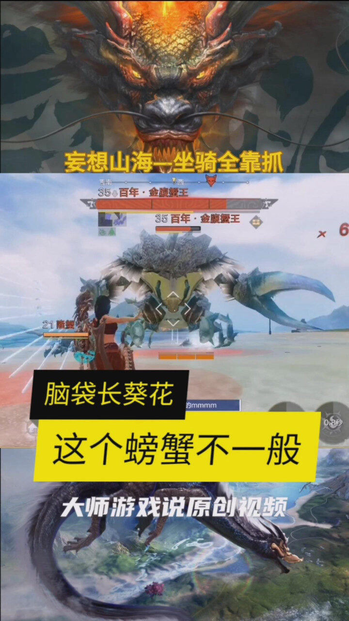 妄想山海脑袋上长个向日葵的螃蟹见过没