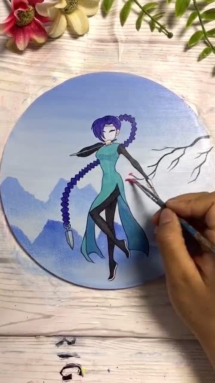 老爸画的梅花十三vs自己画的,难道你爸画的是梅花十七?_腾讯视频