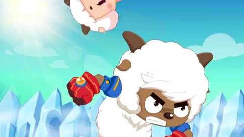 喜羊羊与灰太狼:沸羊羊咸鱼翻身获得装备战力暴涨,与喜羊羊大战细菌