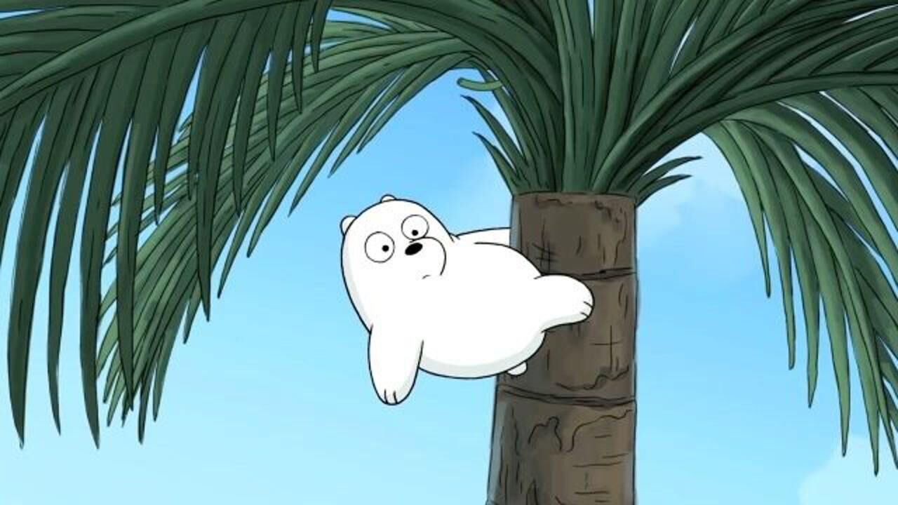 咱们裸熊小白熊不会说话遇事只能蹦可爱炸了