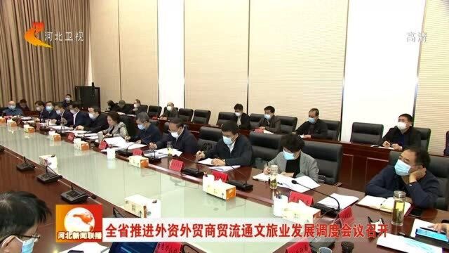 河北推进外资外贸商贸流通文旅业发展调度会议召开