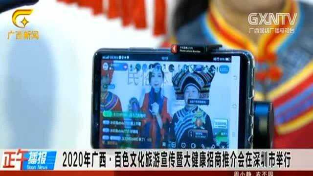 2020年广西,百色文化旅游宣传暨大健康招商推介会在深圳举行