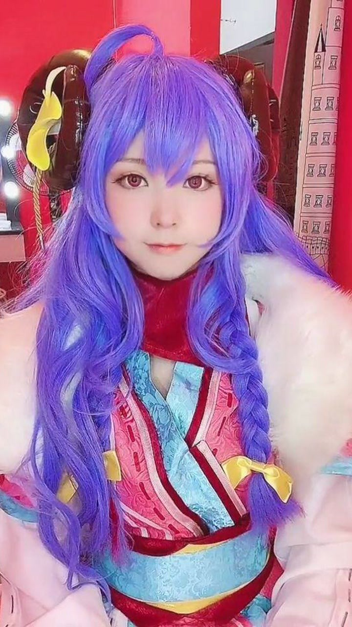 英雄联盟千珏灵魂莲华cos呜哇哦