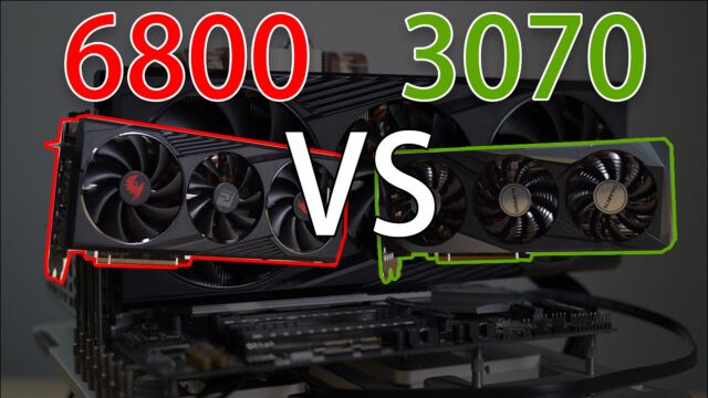 撼讯RX6800 红龙VS RTX 3070,会不会丢龙呢?