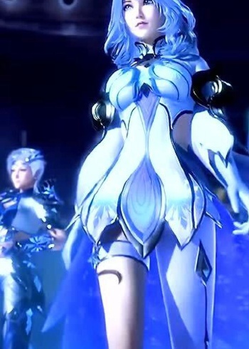 斗罗大陆天水学院水冰儿魅力四射