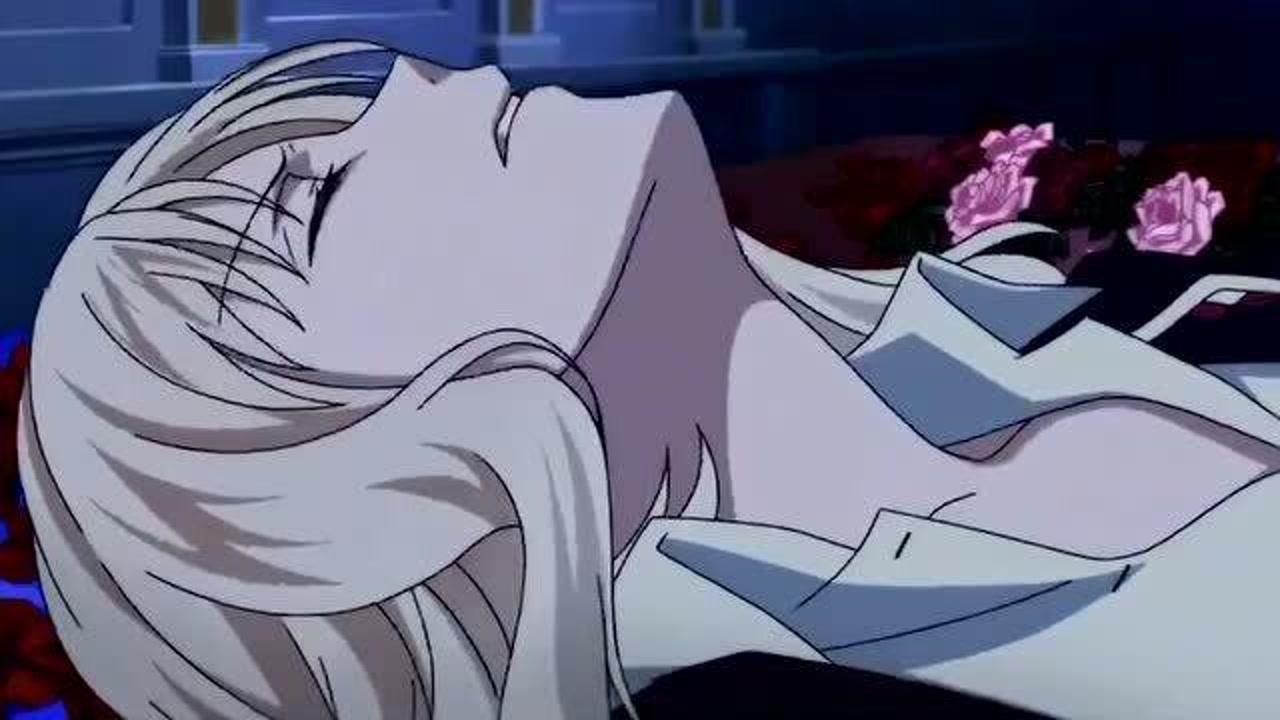 小森唯被吸血鬼控制,吸血鬼用力猛吸,小森唯很绝望