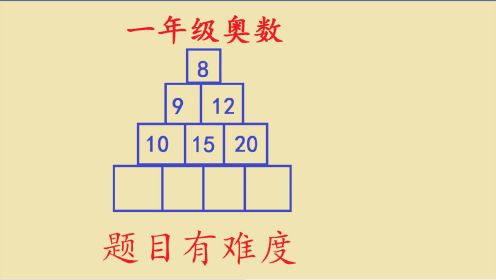 [图]一年级数学奥数题：题目有难度，你家宝贝做对了吗？