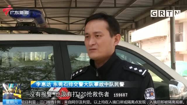 东莞石排 男子骑电动车玩手机 撞车后不治身亡