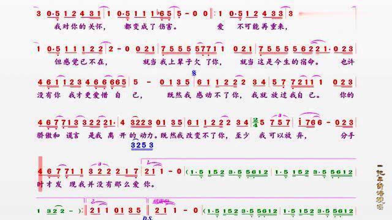 庄心妍这首放过自己很好听学会简谱视唱自己唱也不难