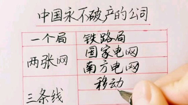 中国永不破产的公司