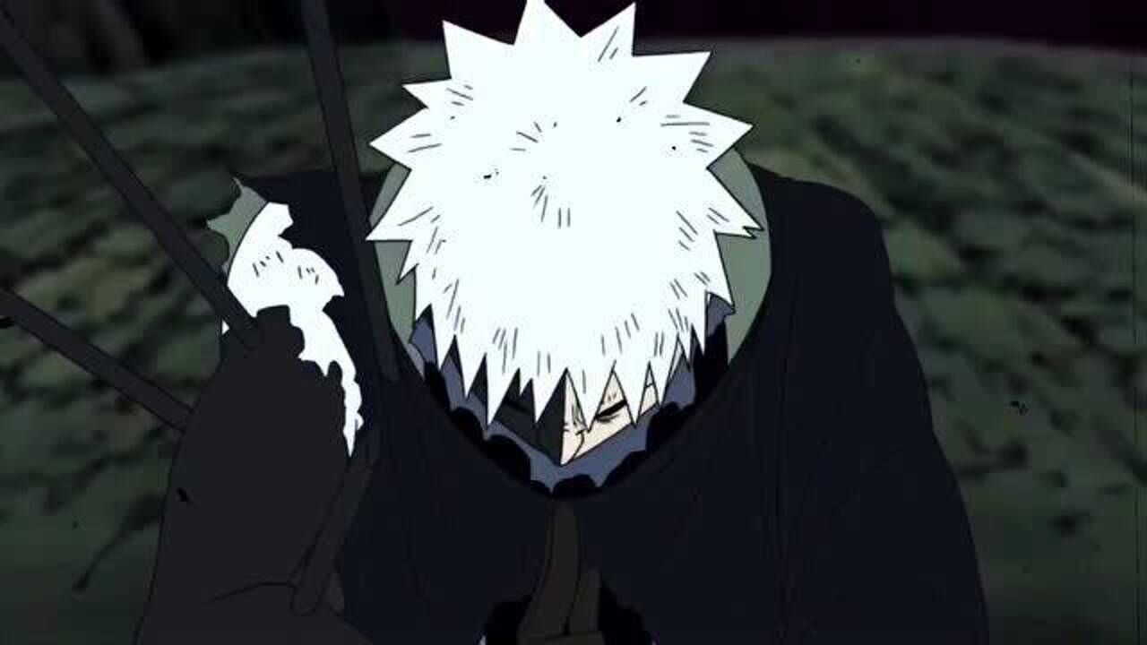 火影忍者带土头发变成白色感情才是这个世界最残忍的东西