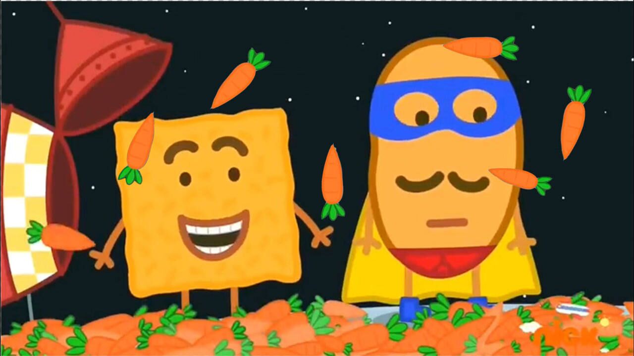 小猪佩奇 超级土豆先生与胡萝卜的星际大战 简笔画