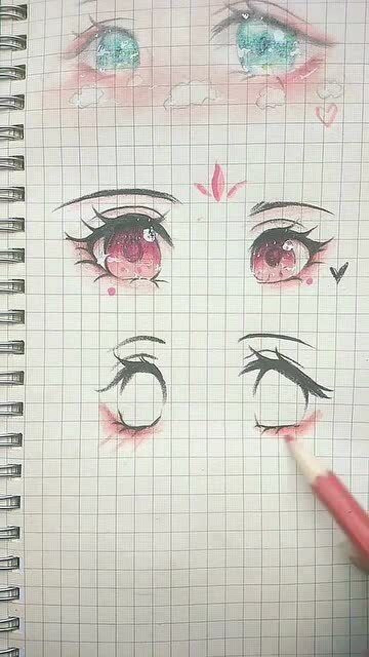 教你画简单的女生的眼睛_高清