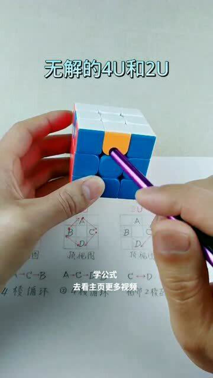 三阶魔方公式,深度了解三阶魔方的4个u