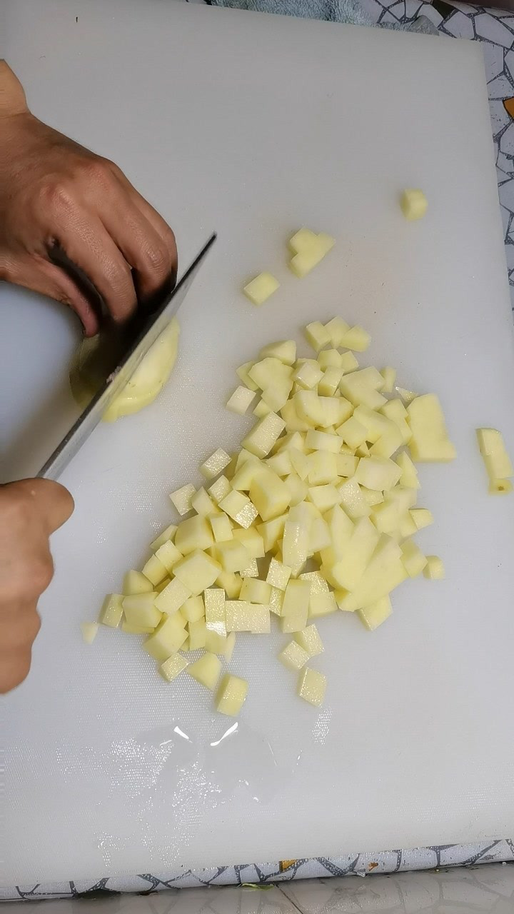 土豆快切丁法