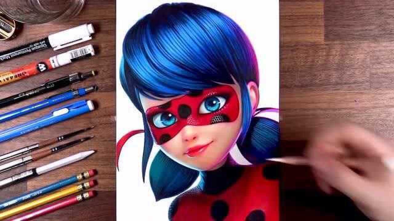 绘制瓢虫少女.