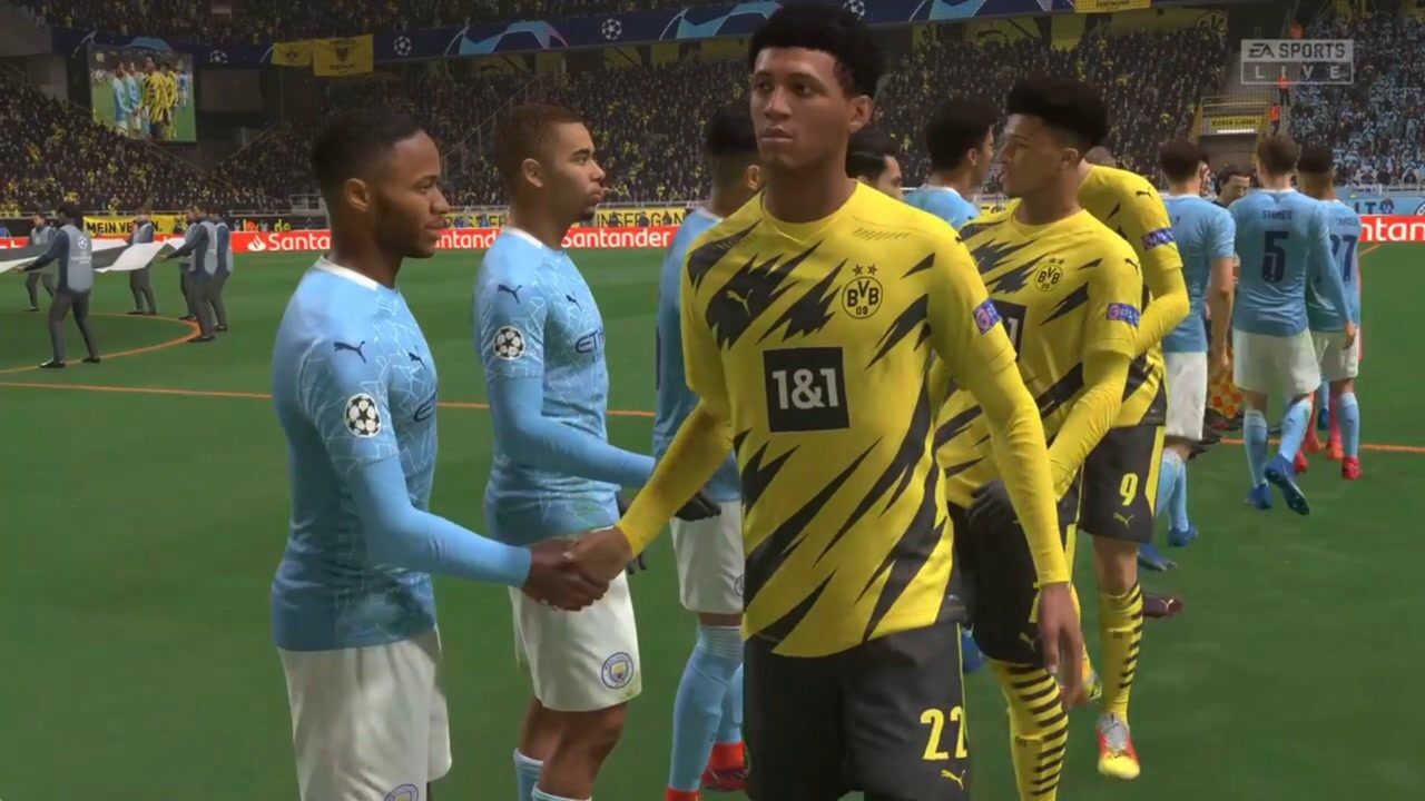 fifa21曼城vs多特蒙德:開場篇