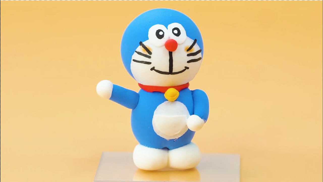 diy手工:用橡皮泥制作迷你哆啦a梦_腾讯视频