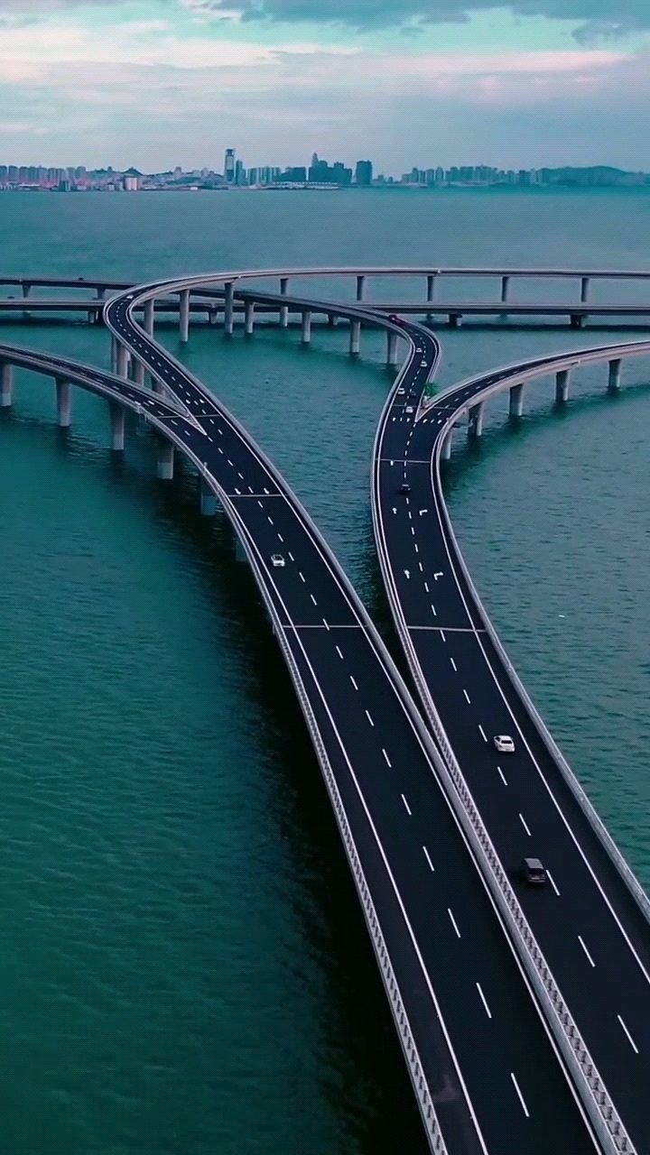 中国最壮观的跨海大桥,青岛胶州湾跨海大桥,曾经的世界第一