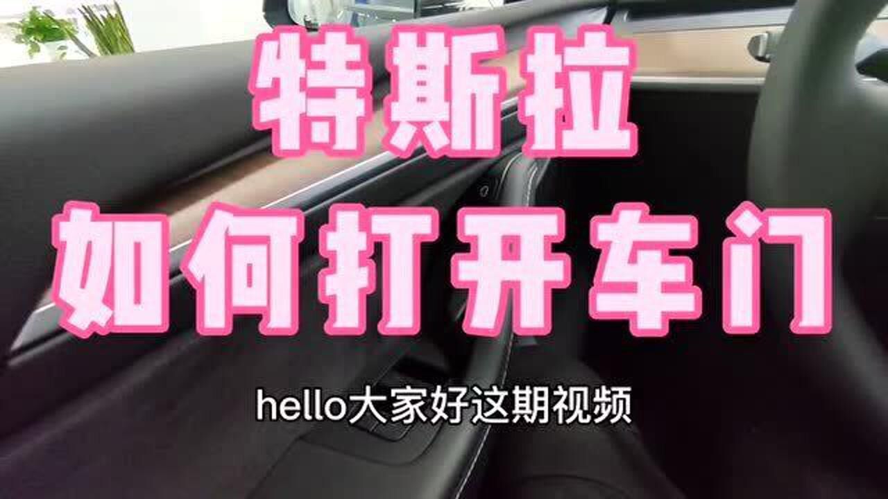 特斯拉如何打开车门特斯拉车主可随时展示风度不会的赶紧学学别丢人了