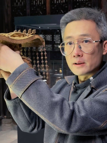 明代绝世金累丝冕旒