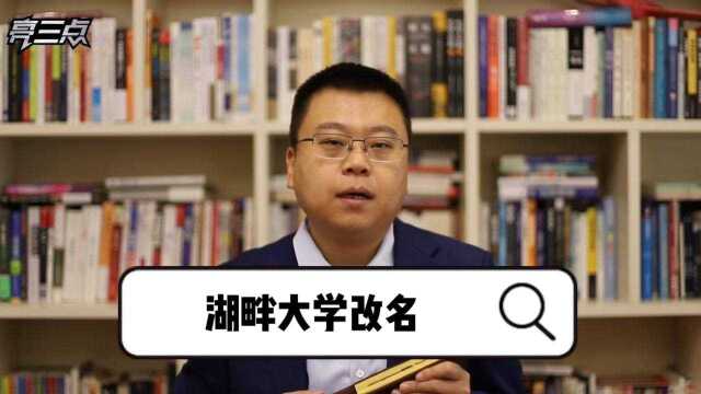 湖畔大学改名