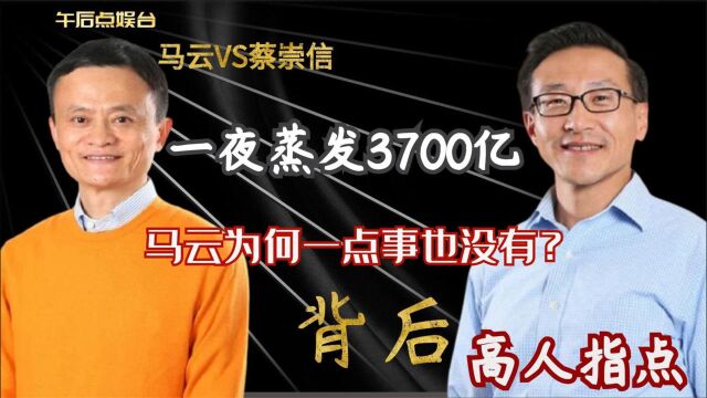 一夜蒸发3700亿被罚182亿,马云为何能明哲保身,原来背后有高人