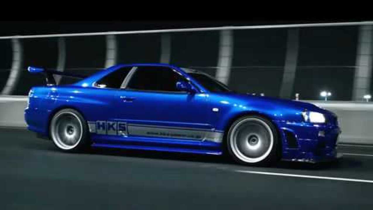 速度与激情保罗沃克经典座驾日产gt-r r34