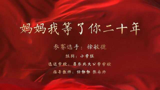 徐敏捷《妈妈我等了你二十年》(选送学校:昌乐北大公学学校 指导教师:任静静 张永帅)