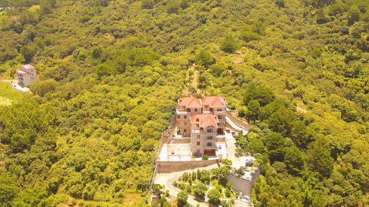 咋这么牛呢,广西深山老林半山腰看到一套别墅!